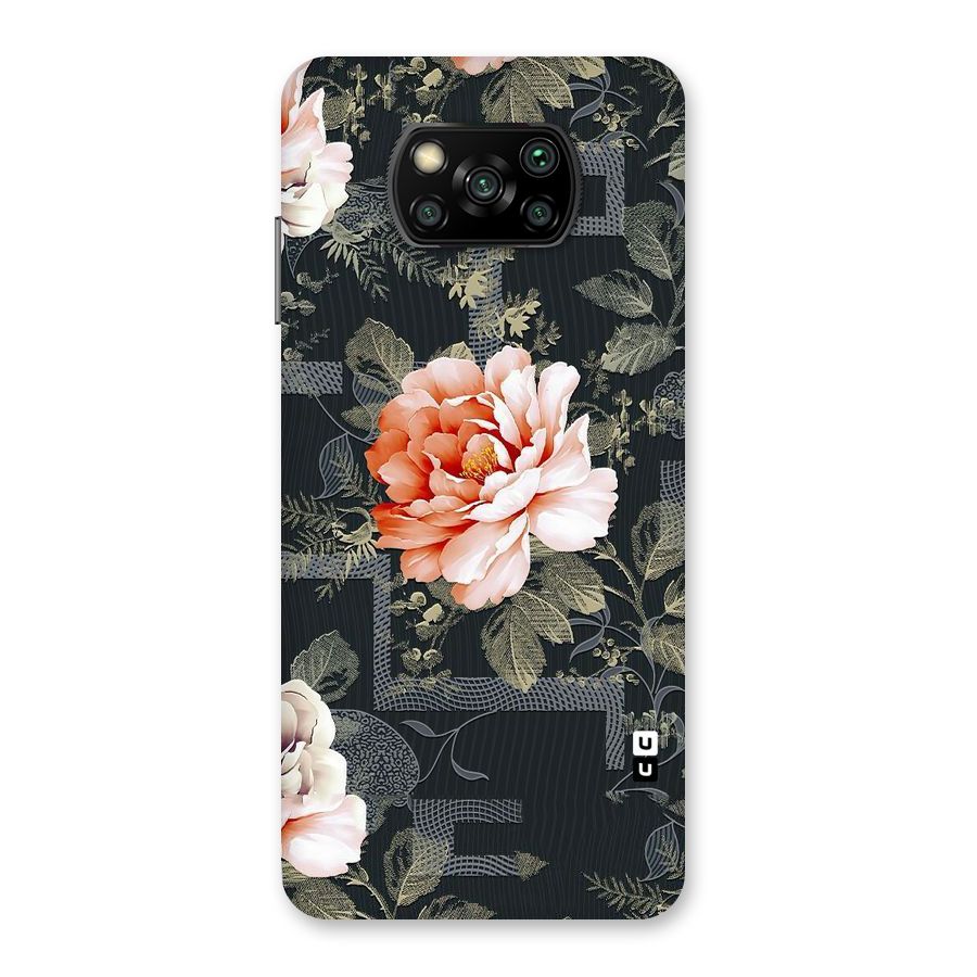 Art And Floral Back Case for Poco X3