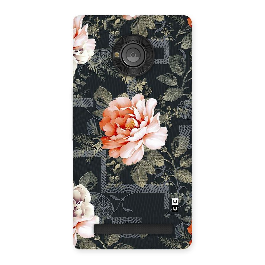 Art And Floral Back Case for Yu Yunique