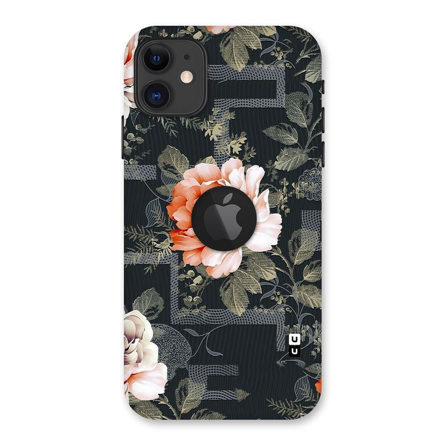 Art And Floral Back Case for iPhone 11 Logo Cut