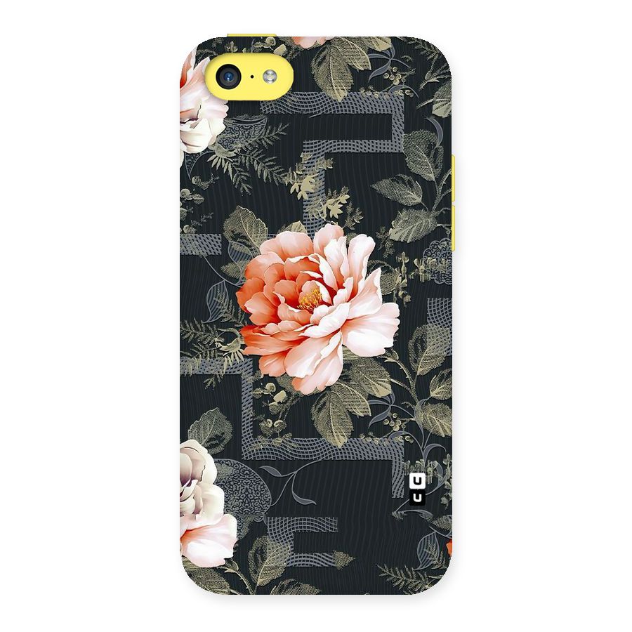 Art And Floral Back Case for iPhone 5C
