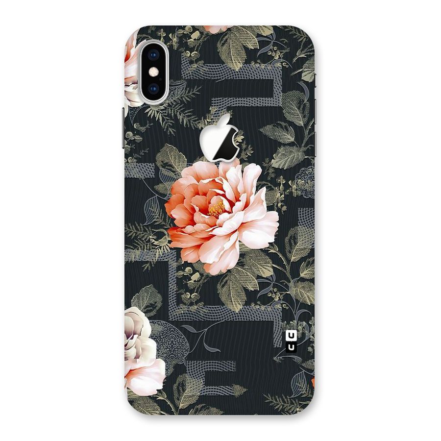 Art And Floral Back Case for iPhone XS Max Apple Cut