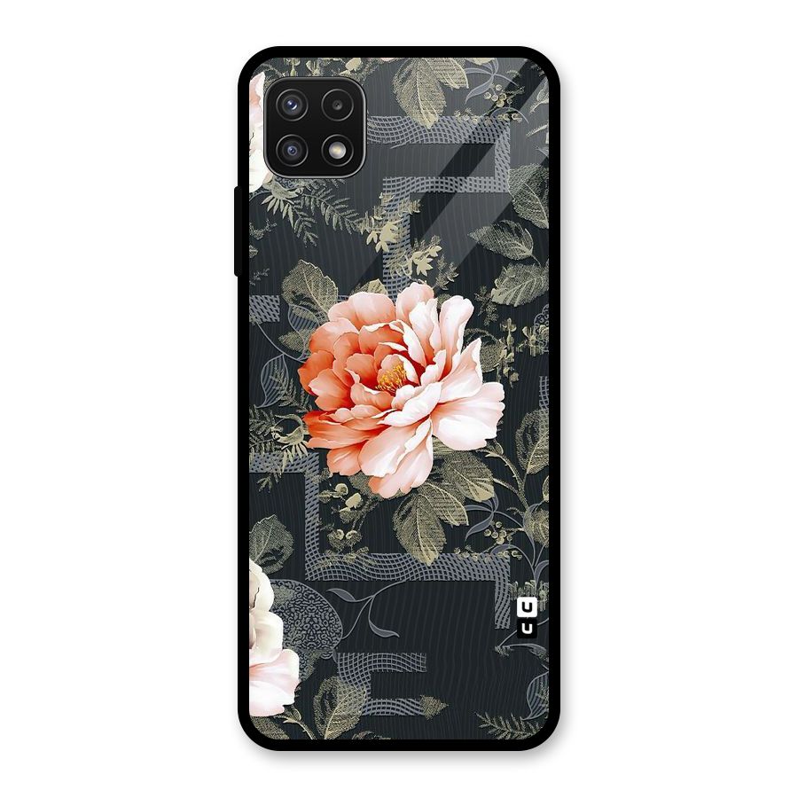 Art And Floral Glass Back Case for Galaxy A22 5G