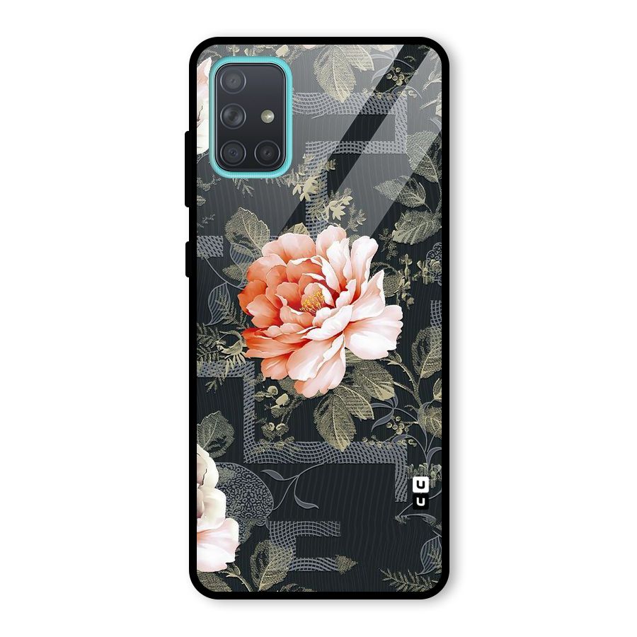 Art And Floral Glass Back Case for Galaxy A71
