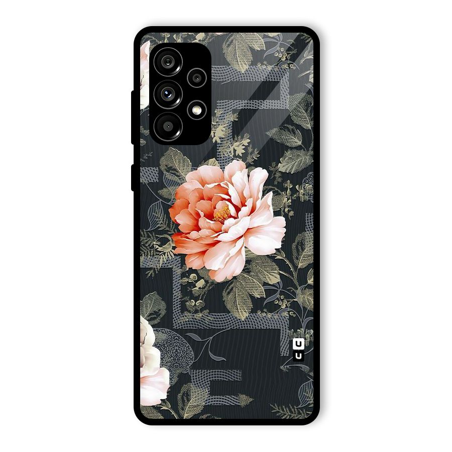 Art And Floral Glass Back Case for Galaxy A73 5G