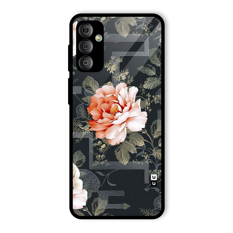 Art And Floral Glass Back Case for Galaxy F23