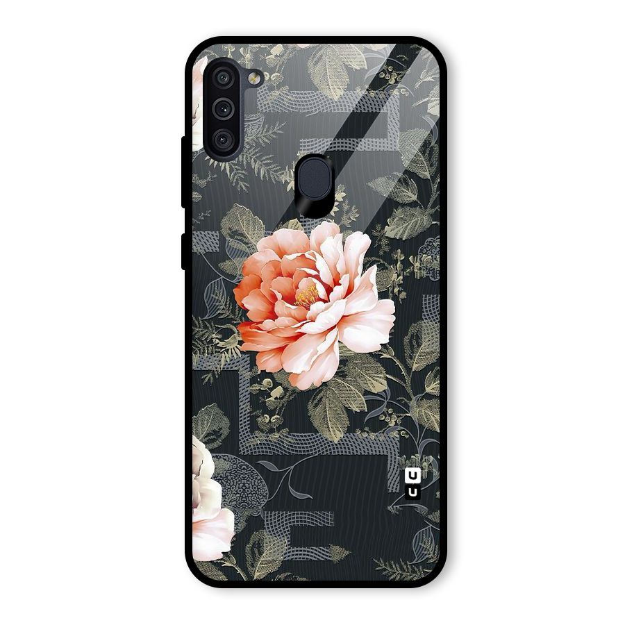 Art And Floral Glass Back Case for Galaxy M11
