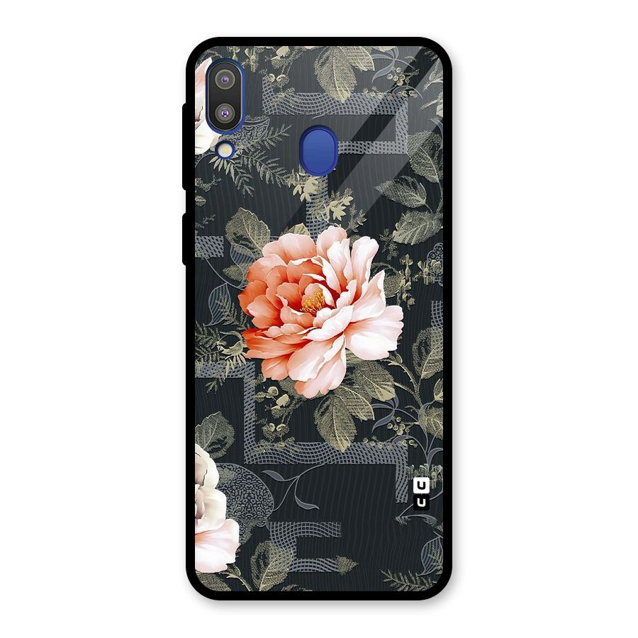 Art And Floral Glass Back Case for Galaxy M20