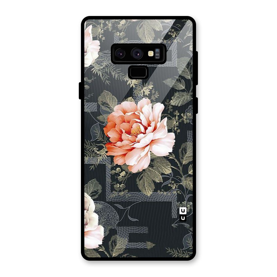 Art And Floral Glass Back Case for Galaxy Note 9