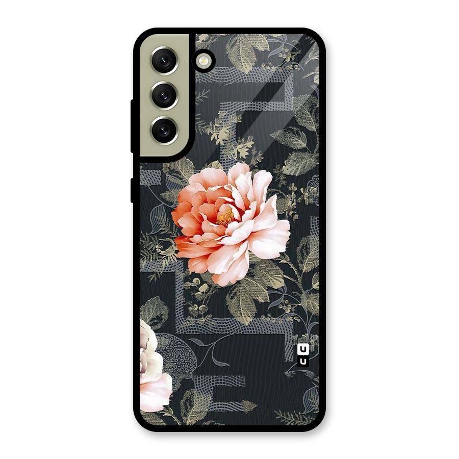 Art And Floral Glass Back Case for Galaxy S21 FE 5G