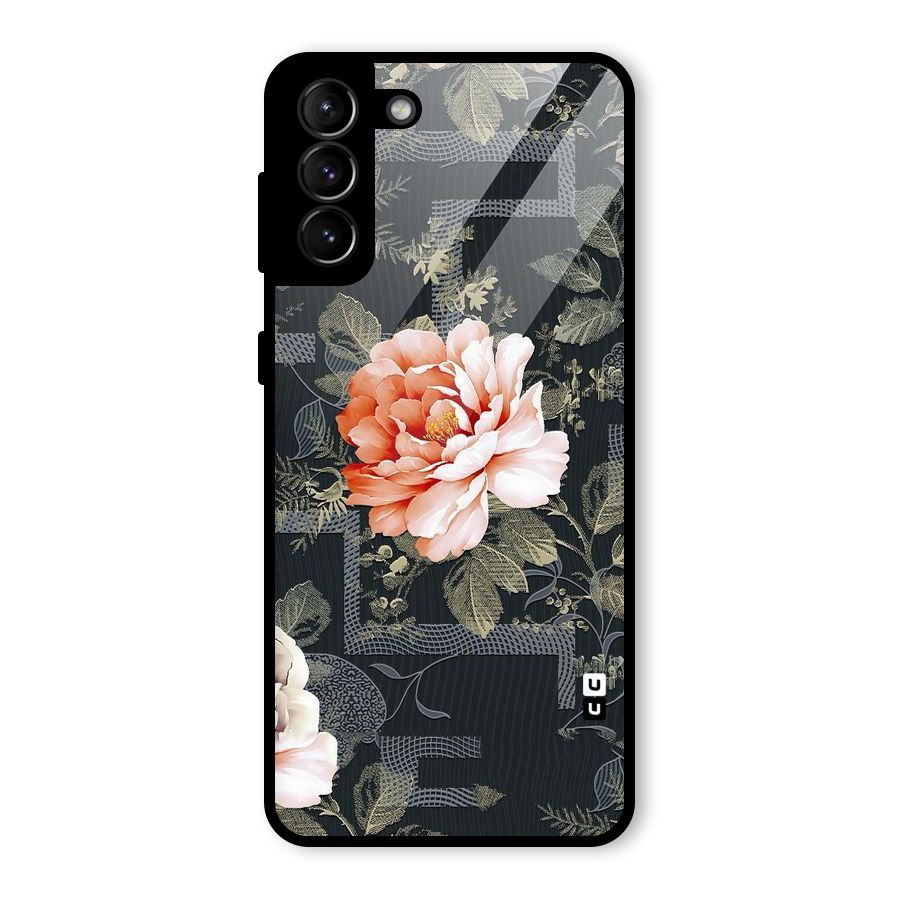 Art And Floral Glass Back Case for Galaxy S21 Plus