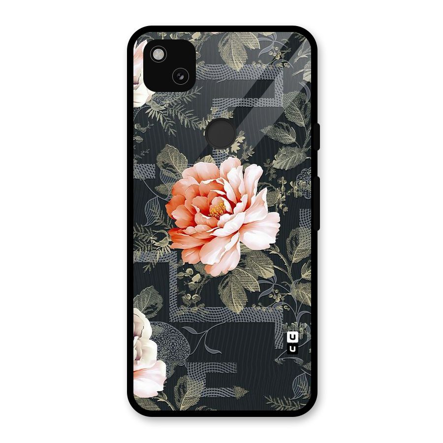 Art And Floral Glass Back Case for Google Pixel 4a