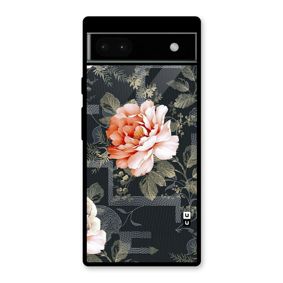Art And Floral Glass Back Case for Google Pixel 6a