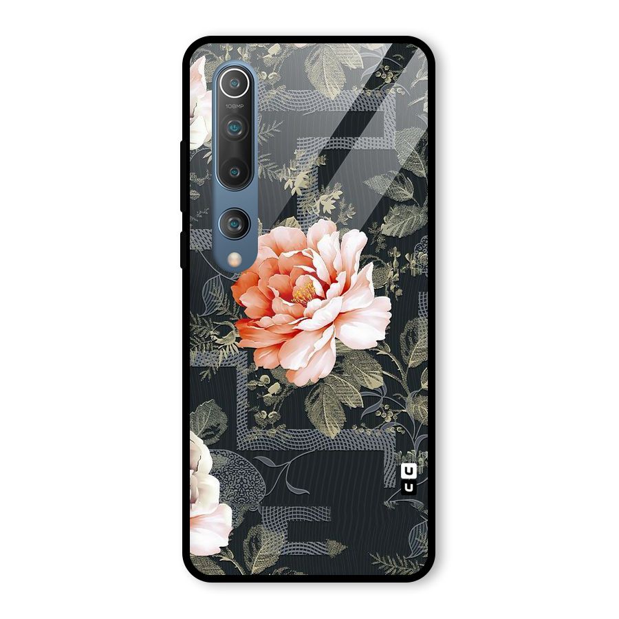 Art And Floral Glass Back Case for Mi 10