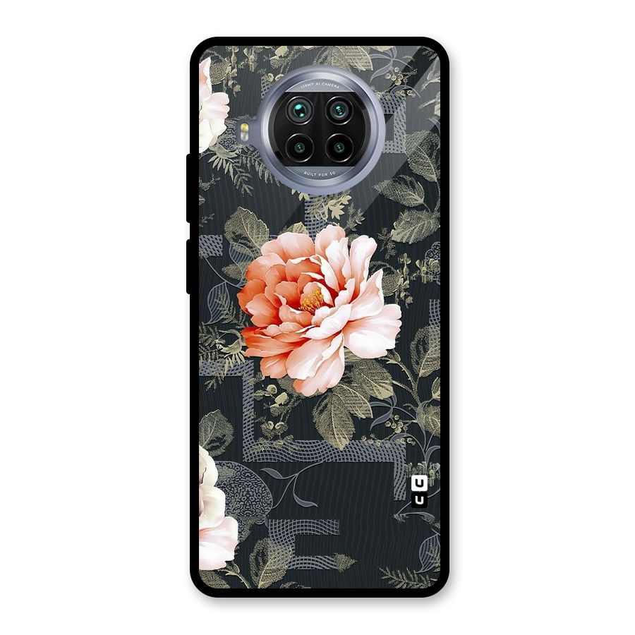 Art And Floral Glass Back Case for Mi 10i