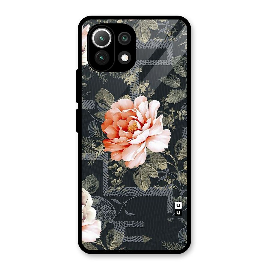 Art And Floral Glass Back Case for Mi 11 Lite