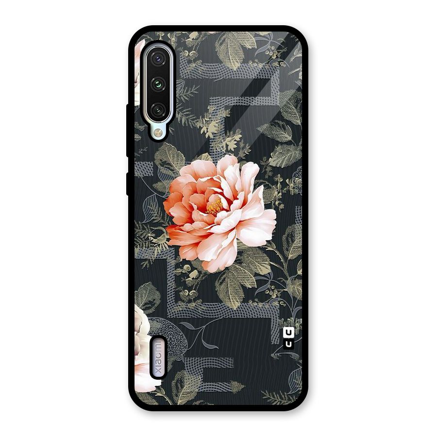 Art And Floral Glass Back Case for Mi A3