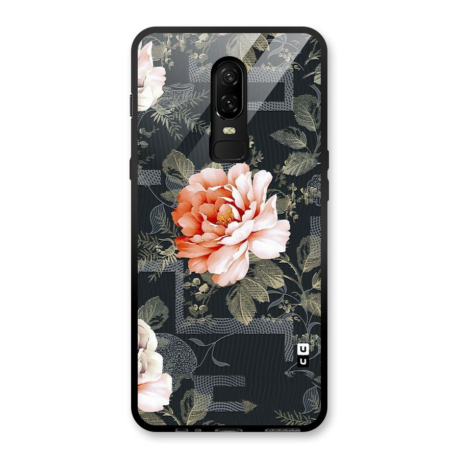 Art And Floral Glass Back Case for OnePlus 6