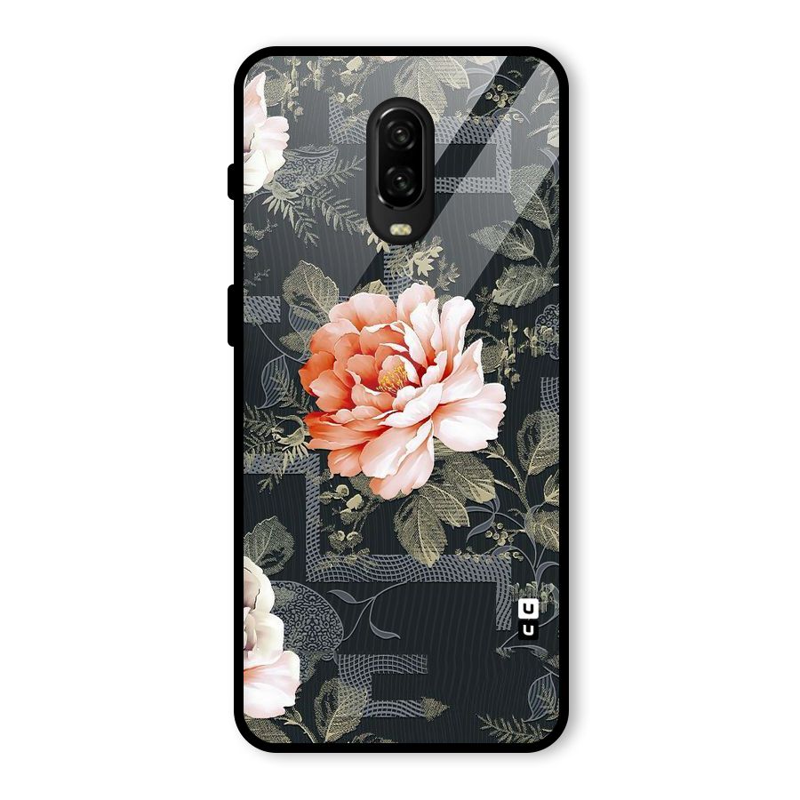 Art And Floral Glass Back Case for OnePlus 6T