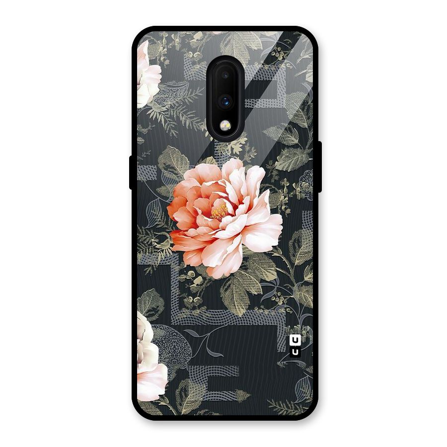 Art And Floral Glass Back Case for OnePlus 7