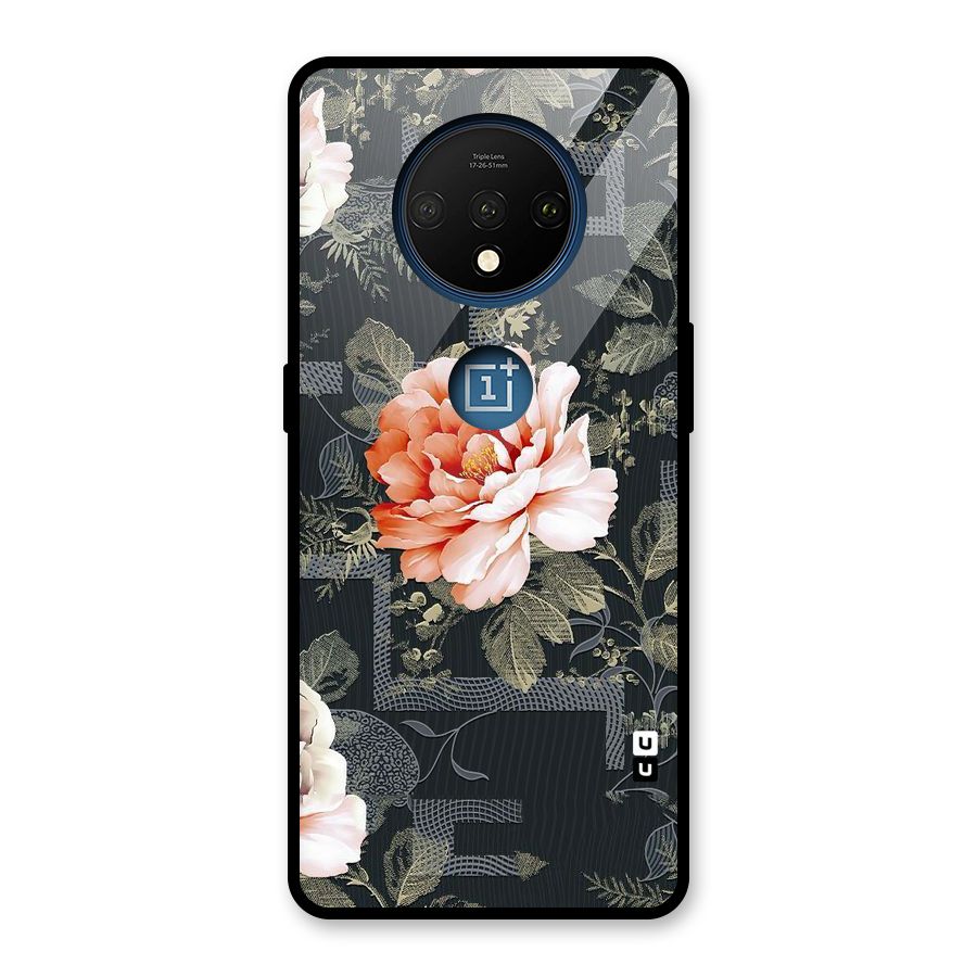 Art And Floral Glass Back Case for OnePlus 7T