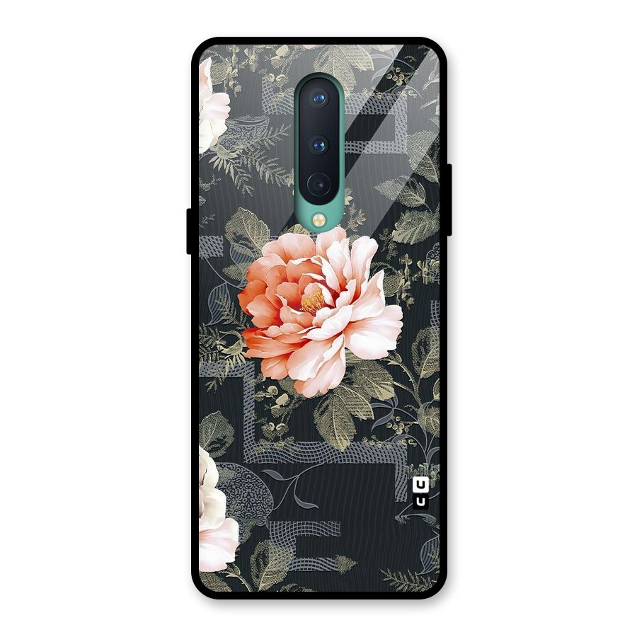 Art And Floral Glass Back Case for OnePlus 8