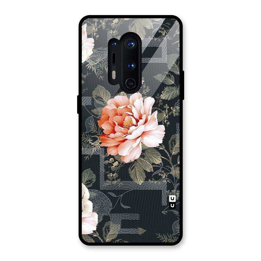 Art And Floral Glass Back Case for OnePlus 8 Pro