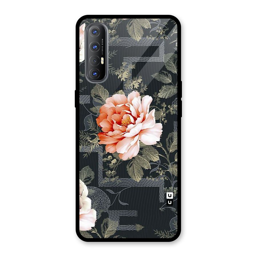Art And Floral Glass Back Case for Oppo Reno3 Pro