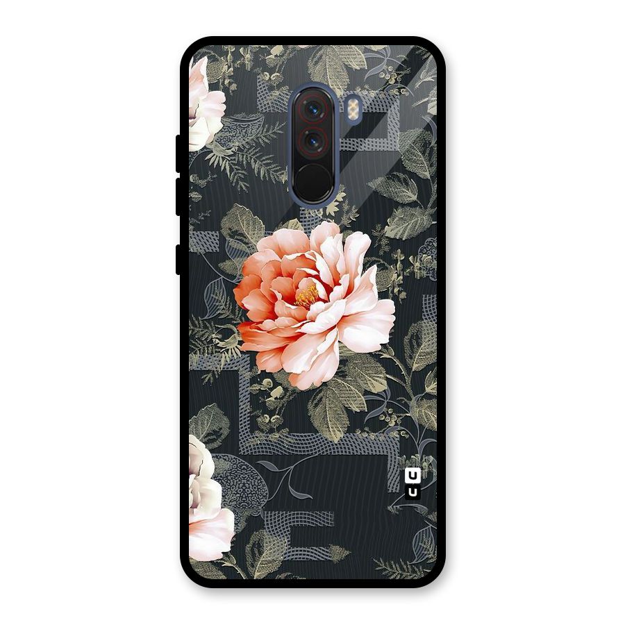 Art And Floral Glass Back Case for Poco F1