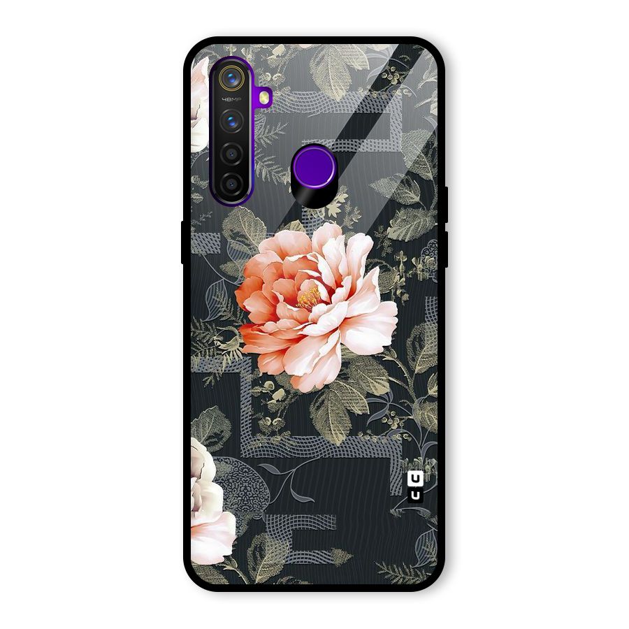 Art And Floral Glass Back Case for Realme 5 Pro