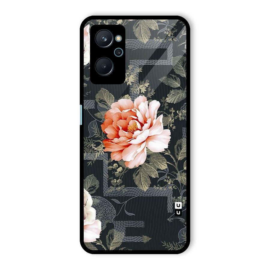 Art And Floral Glass Back Case for Realme 9i