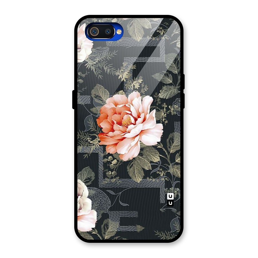 Art And Floral Glass Back Case for Realme C2