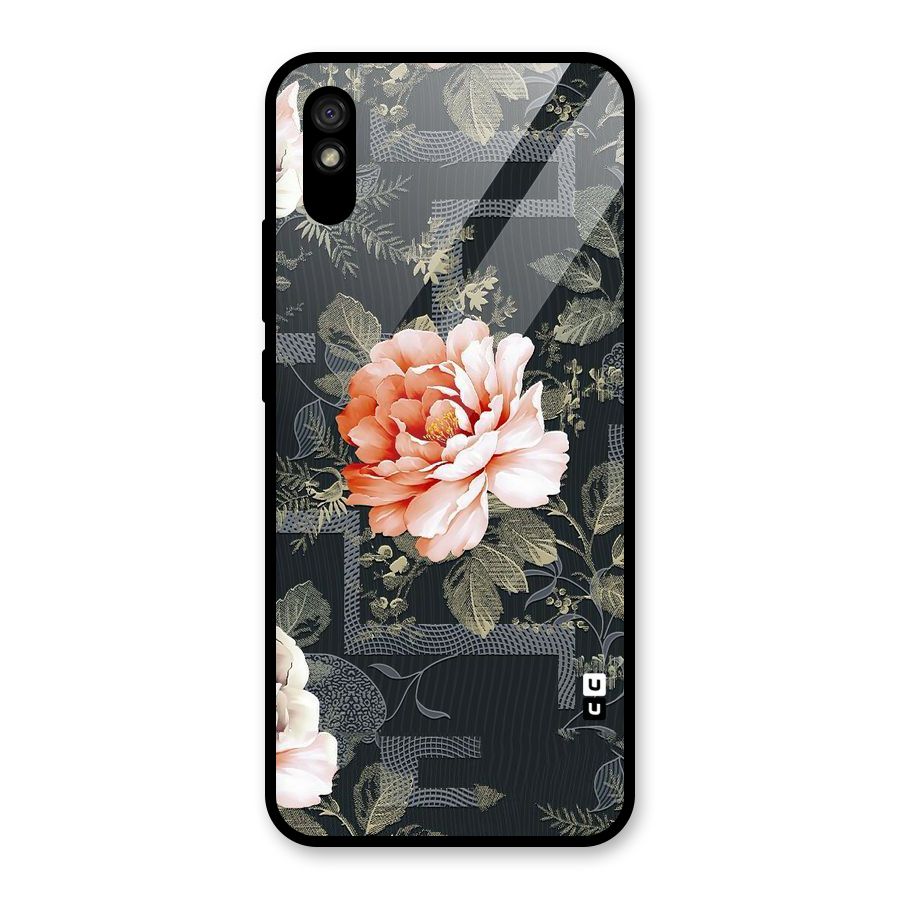 Art And Floral Glass Back Case for Redmi 9A