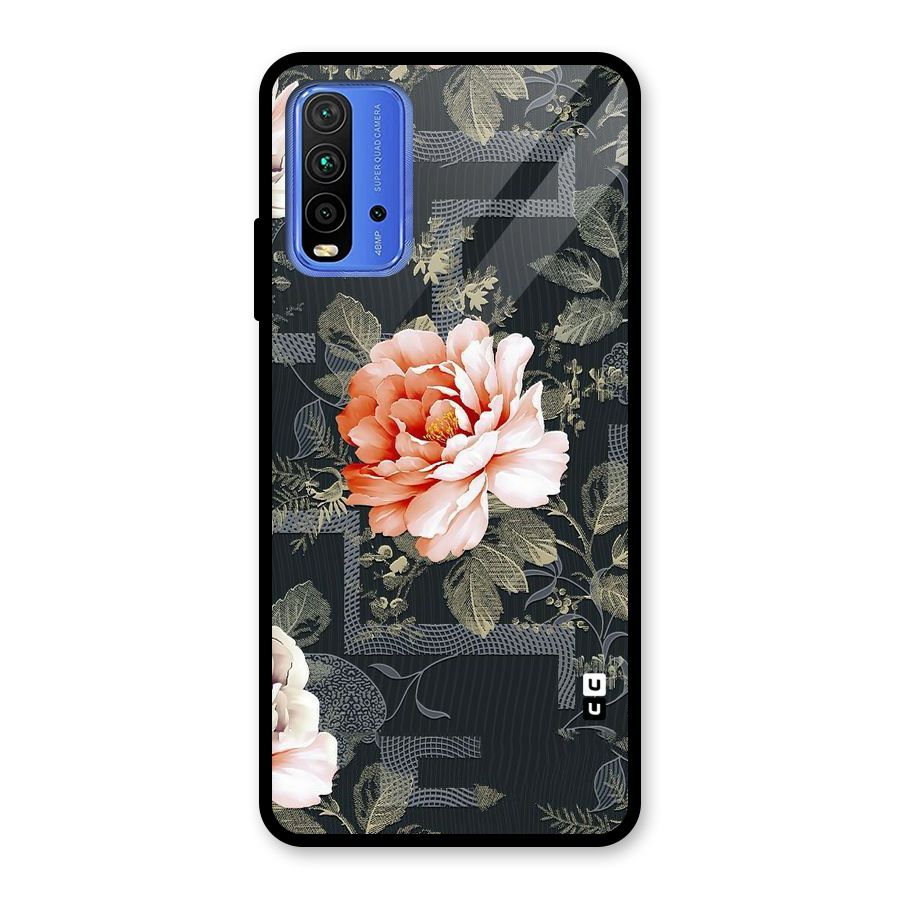 Art And Floral Glass Back Case for Redmi 9 Power