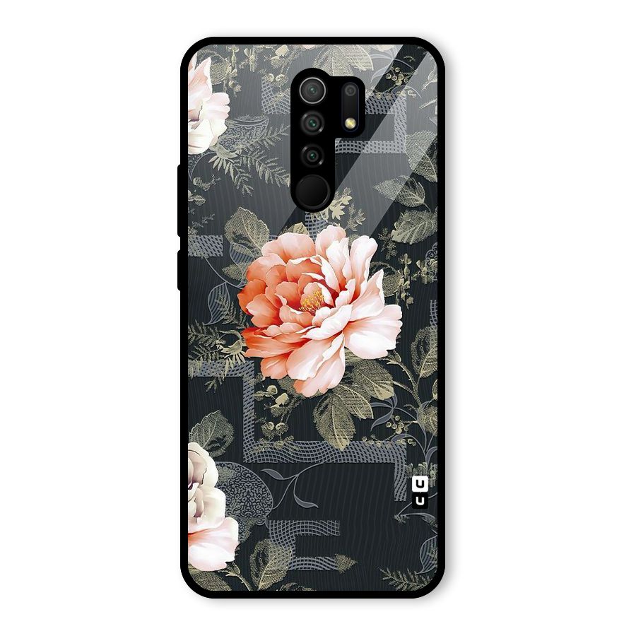 Art And Floral Glass Back Case for Redmi 9 Prime
