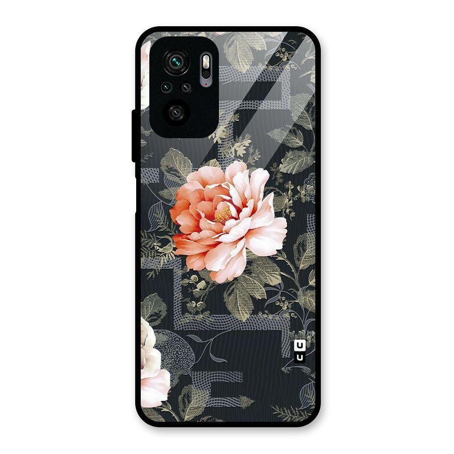 Art And Floral Glass Back Case for Redmi Note 10S