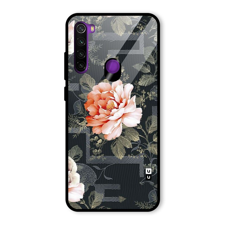 Art And Floral Glass Back Case for Redmi Note 8