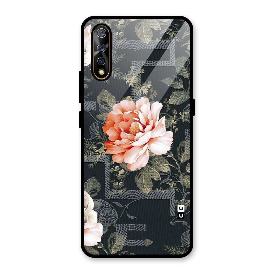 Art And Floral Glass Back Case for Vivo S1