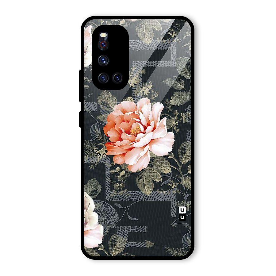 Art And Floral Glass Back Case for Vivo V19