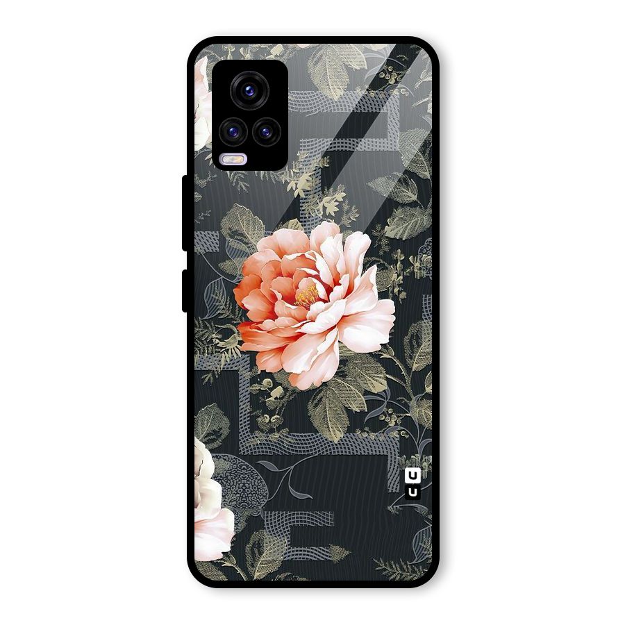 Art And Floral Glass Back Case for Vivo V20