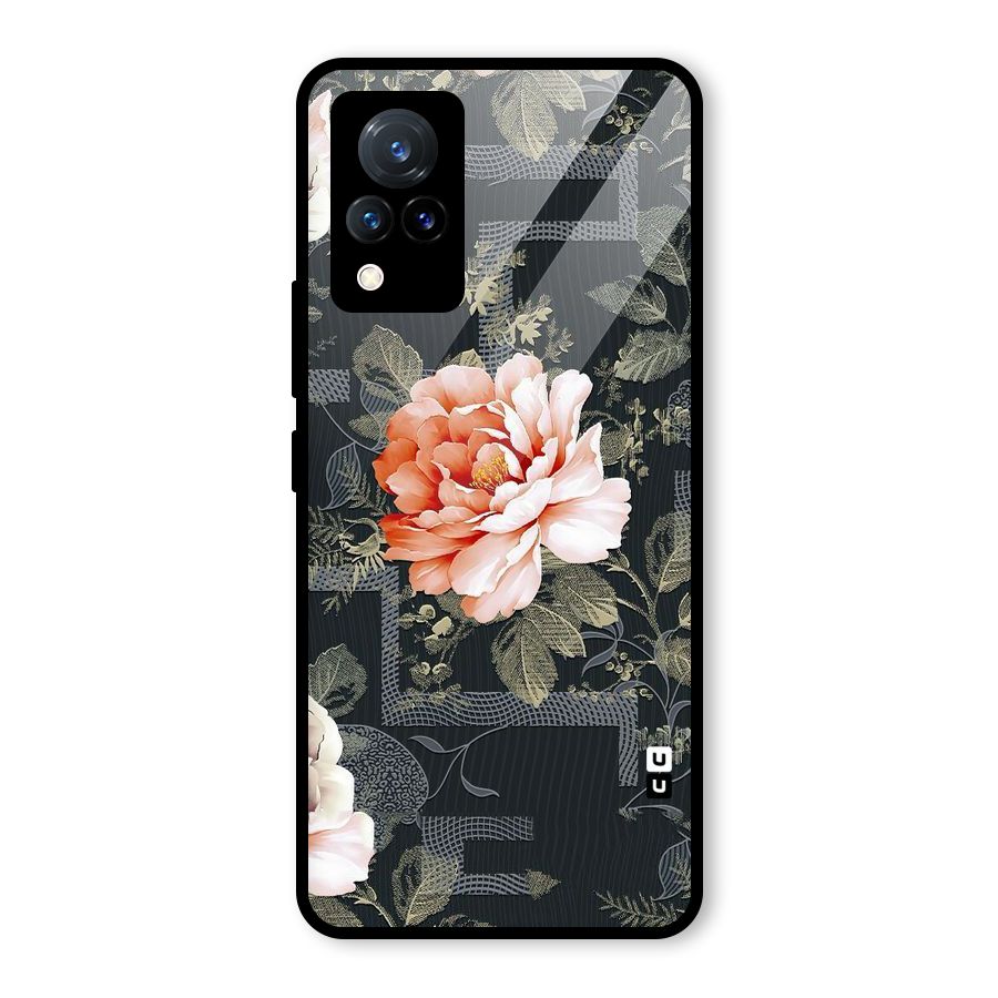 Art And Floral Glass Back Case for Vivo V21 5G