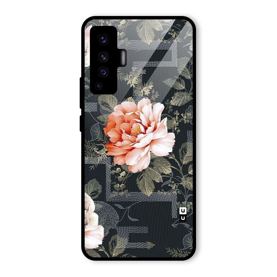 Art And Floral Glass Back Case for Vivo X50
