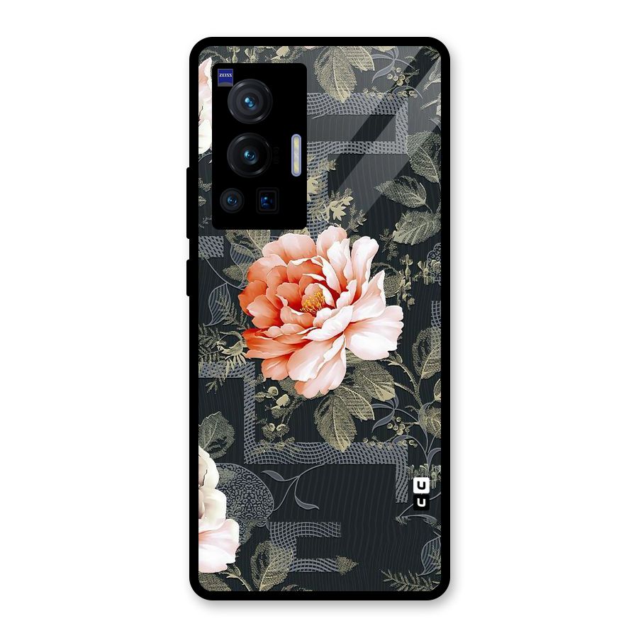 Art And Floral Glass Back Case for Vivo X70 Pro