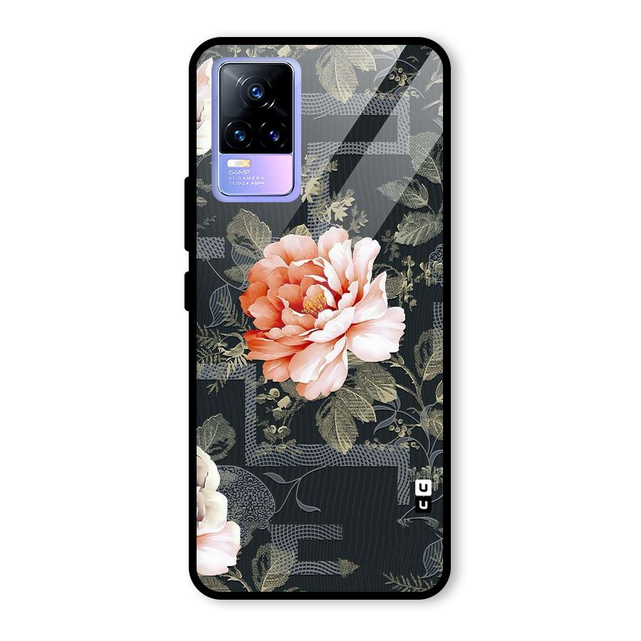 Art And Floral Glass Back Case for Vivo Y73