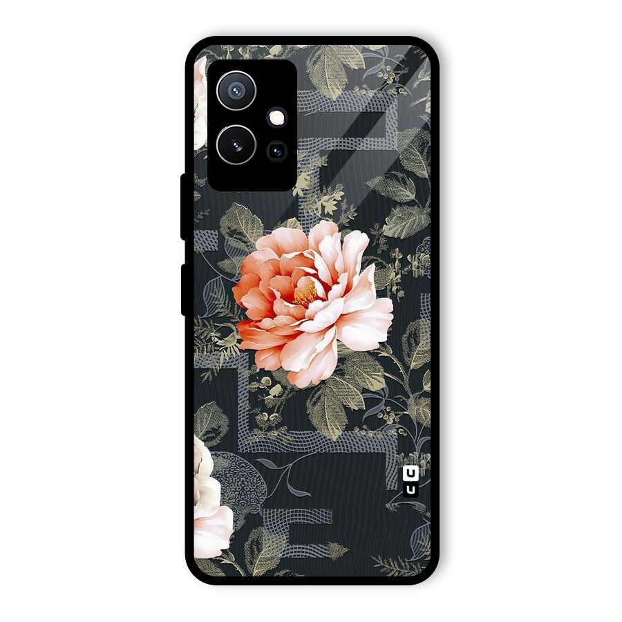Art And Floral Glass Back Case for Vivo Y75 5G