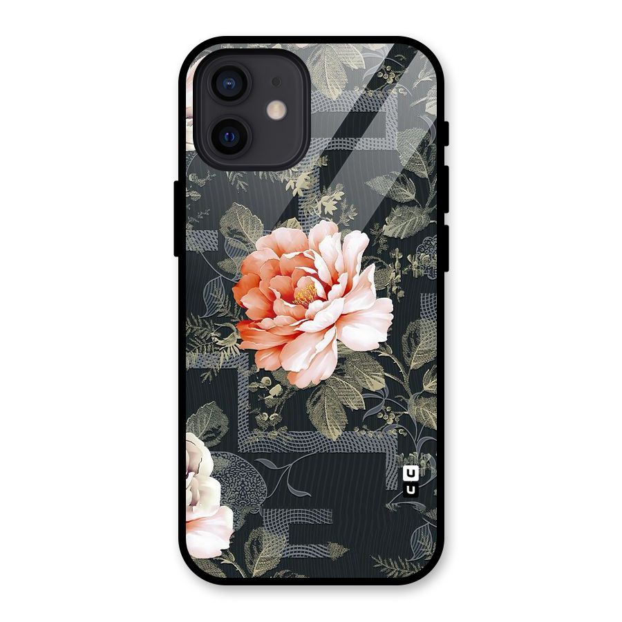 Art And Floral Glass Back Case for iPhone 12