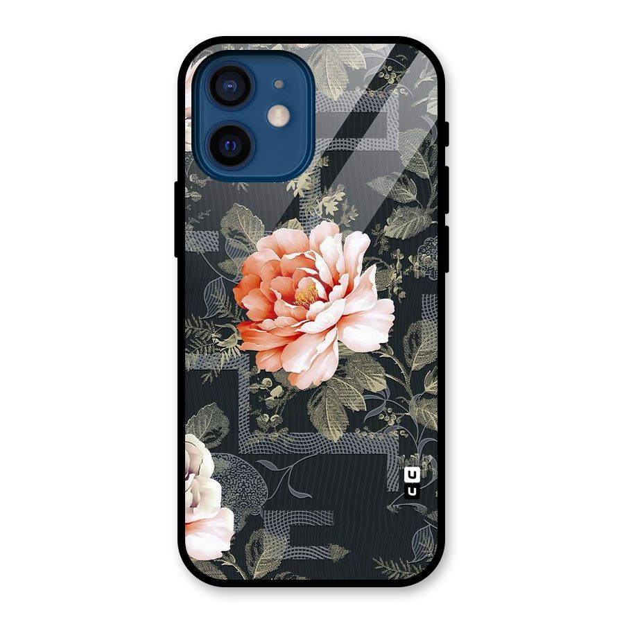 Art And Floral Glass Back Case for iPhone 12 Mini