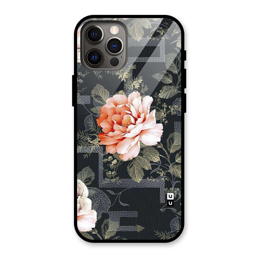 Art And Floral Glass Back Case for iPhone 12 Pro