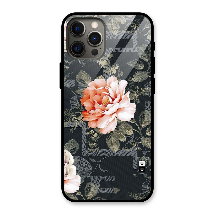 Art And Floral Glass Back Case for iPhone 12 Pro Max