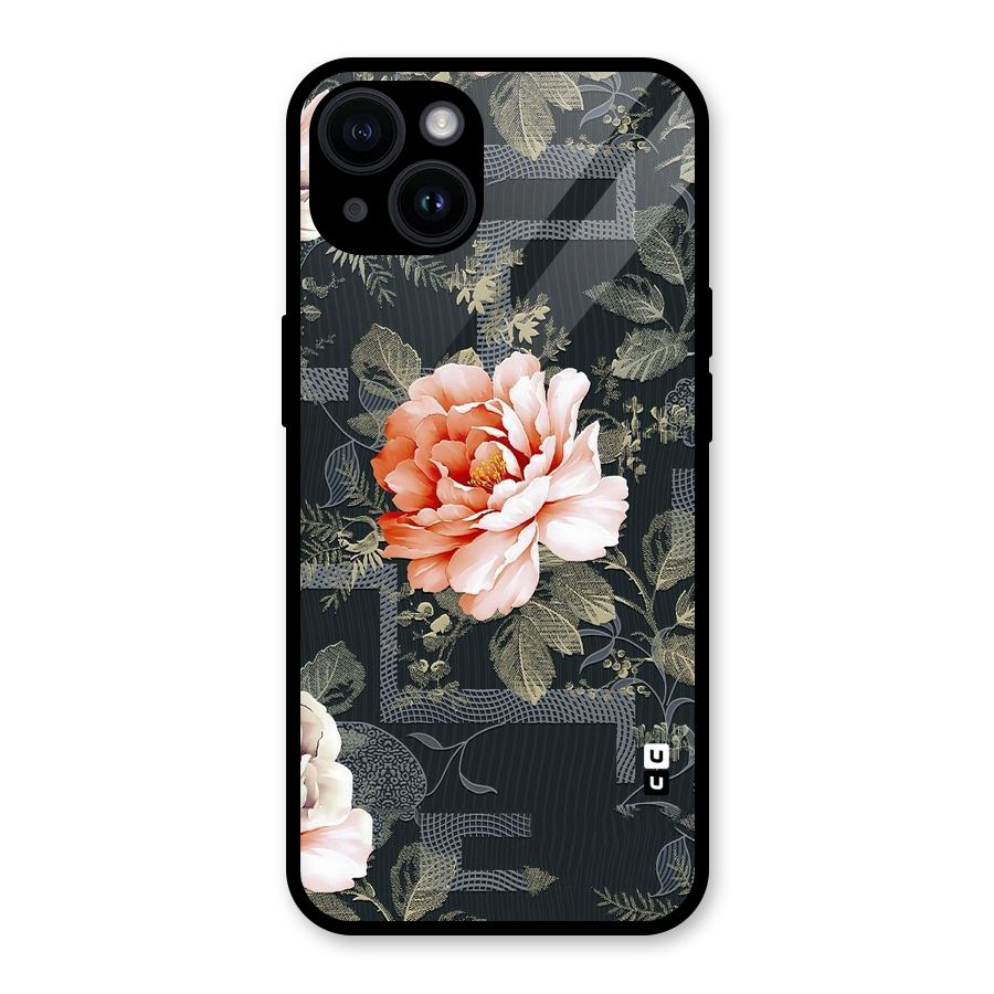 Art And Floral Glass Back Case for iPhone 14