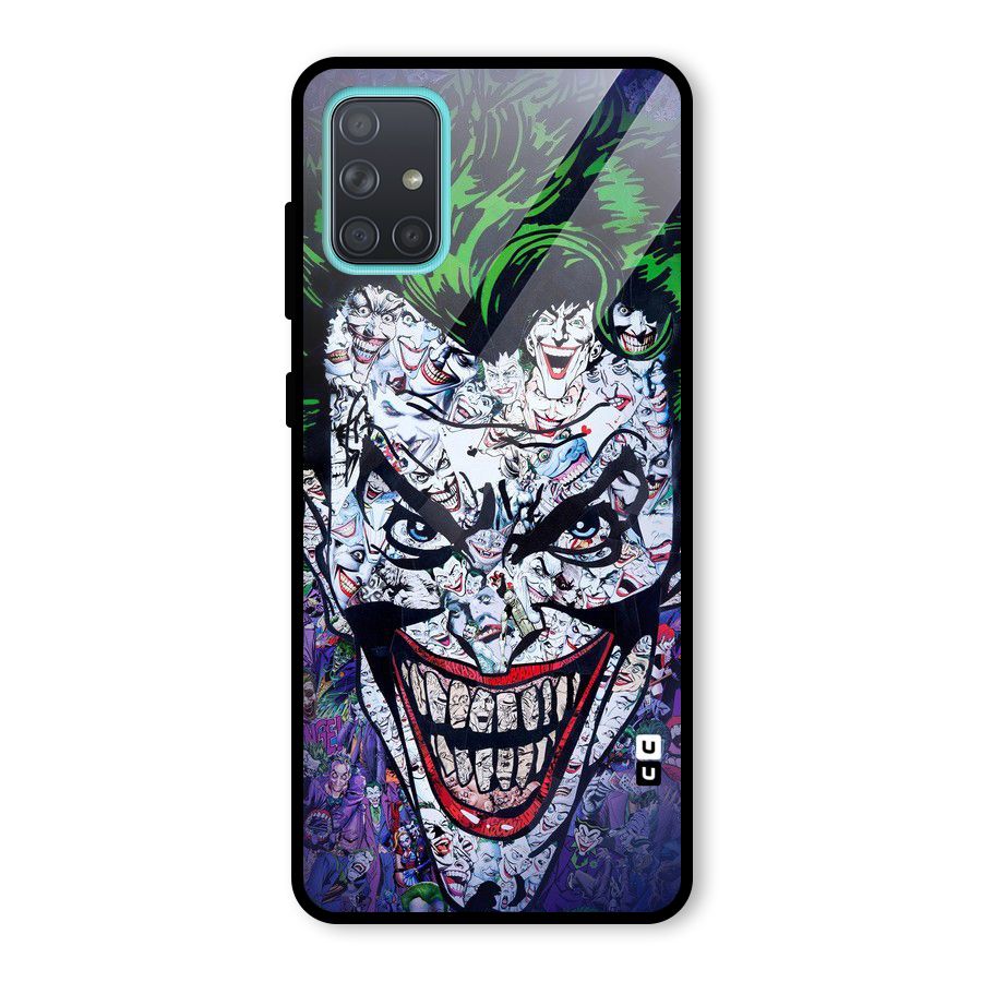 Art Face Glass Back Case for Galaxy A71